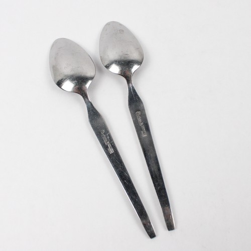 Lot Of 2 Riviera Cordova Stainless Steel Japan Flatware Oval Place Soup Spoon - Picture 2 of 5