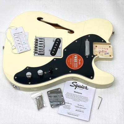 Genuine Fender Squier Telecaster THINLINE LOADED BODY White Tele Electric Guitar