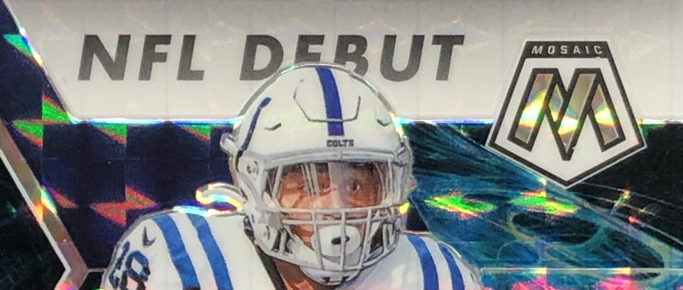 Mosaic Jonathan Taylor 2020 “debut en la NFL” Genesis Prizm SSP Case Hit RC #276 ¡9,5!! Foto 3 de 4