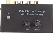 Preamplificatore Fono per Giradischi, Mini Preamplificatore Stereo Audio Elettro