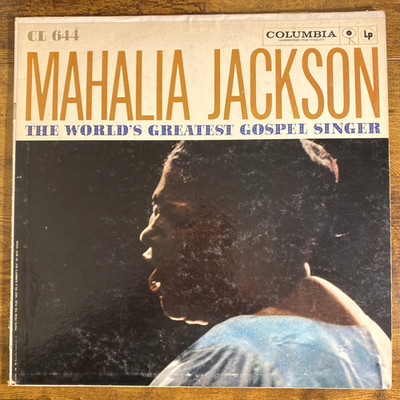 Mahalia Jackson The World's Greatest Gospel Singer LP Vinyl Columbia 1955 G/G