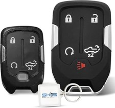 Key Fob Shell, Replacement Smart Remote Key Case Cover 5 Buttons for 2019-2024
