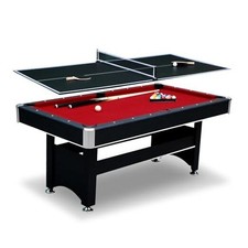Hathaway Spartan 2-in-1 6ft Pool Table with Ping Pong Top for Game Room &ndash; with