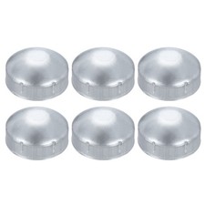6Pcs Chain Link Fence Post Cap Dome External Post Caps Fit 2-3/8" OD Pipe
