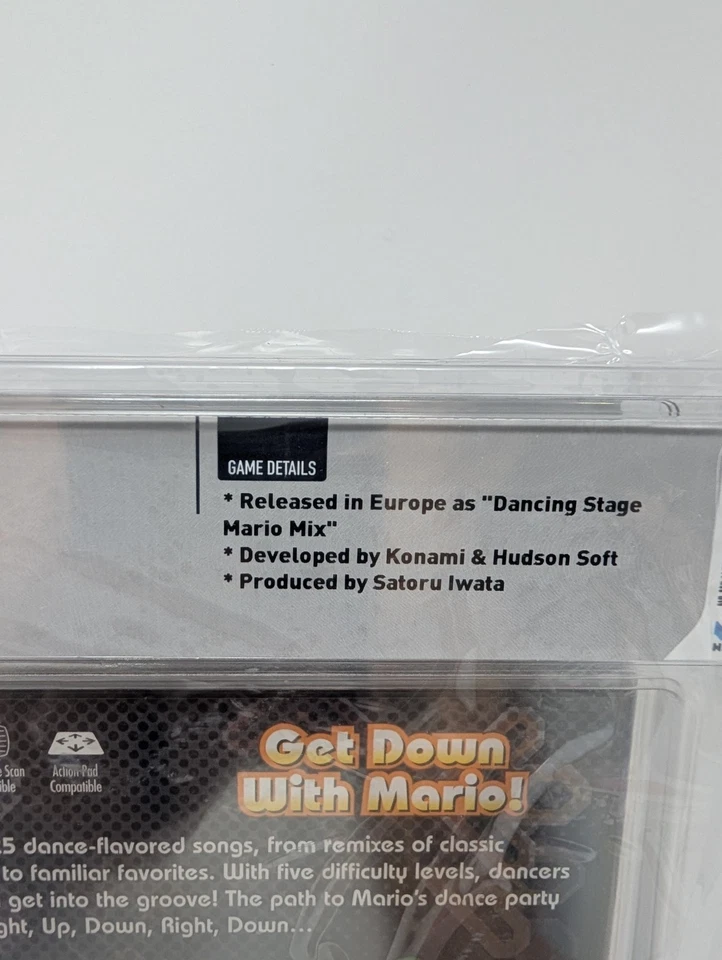 NEW SEALED Dance Dance Revolution Mario Mix Nintendo GameCube WATA 9.8 A+  - Image 3 of 4