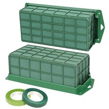 Floral Foam Cage 2 PCS Flower Holder Wet Dry Blocks Table Wedding Decor