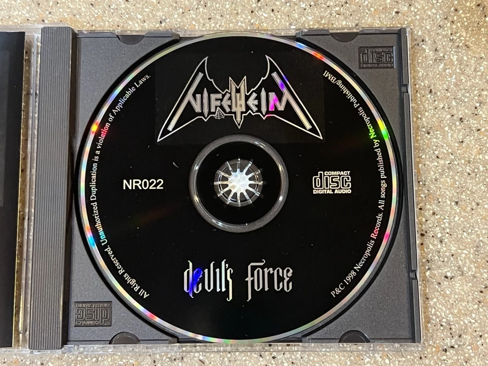 Nifelheim Devil’s Force Cd 1998 First Pressing Mint - Image 4 of 4