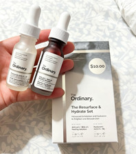 Authentic The Ordinary The Resurface Hydrate Set with Hyaluronic Acid Serum AHA