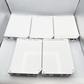 Nintendo Wii Consoles Only RVL-001 Lot Of 5 White Tested Working