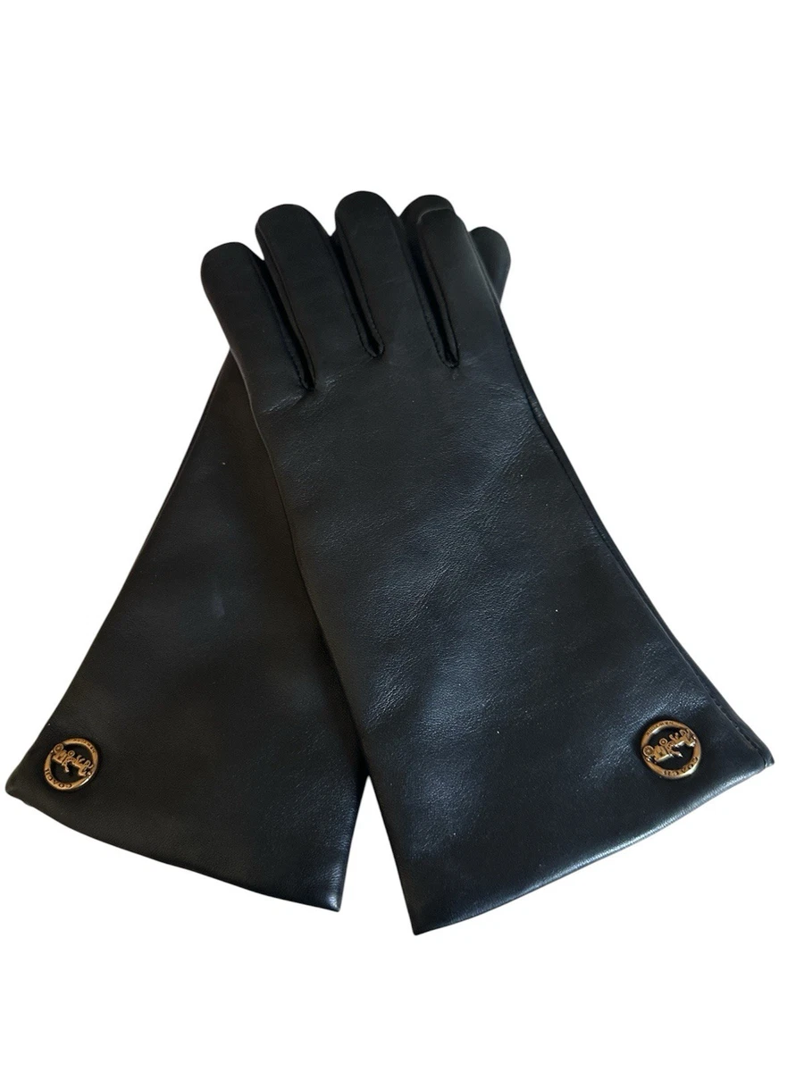 Coach Leather Black Gloves & Mittens for Women for sale | eBay