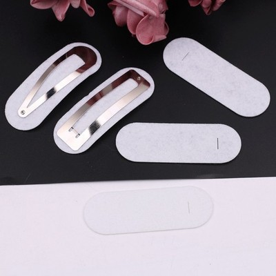 100PCS Oval Non-woven Tear Drop snap clips spacers Rectangle Felt pads PatchN8