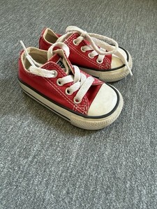 Converse Chuck Taylor Red Low Cut Sneakers Toddler Size 3