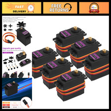 High Torque Metal Gear Digital Servos 6-Pack for RC Cars, Drones, Robots