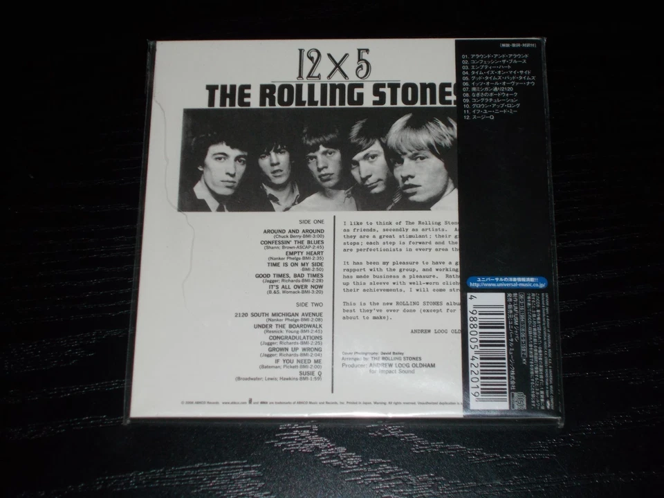 ROLLING STONES/ 12x5 - CD- JAPAN IMPORT -Mini LP Cover - Bild 2 von 2