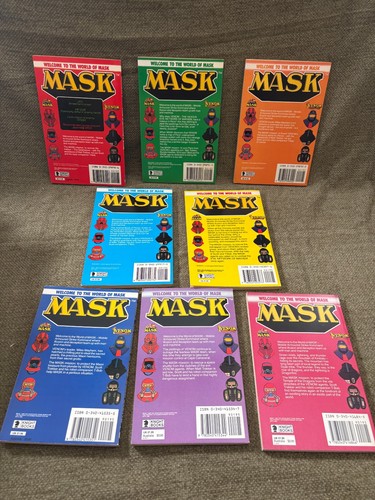 ๐ MASK Complete Set 1-8 Knight Books 1986 Kenneth Harper Vintage TVNovelisation - Picture 2 of 23