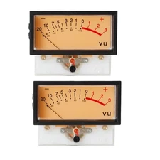 2 Pieces High-precision VU Amperemeter Panel Meter - Analog