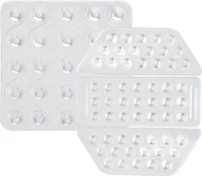 Sfcddtlg 2 Sets Snowboard Stomp Pads-3D Clear One Size, Anti-Slip-4pcs 