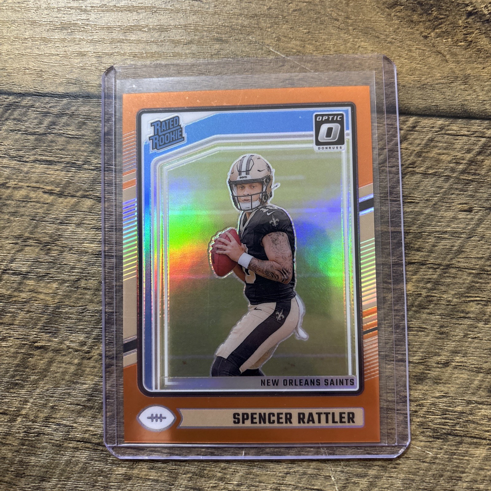 2024 Panini Donruss Optic Spencer Rattler Rated Rookie Orange 109/249 #289