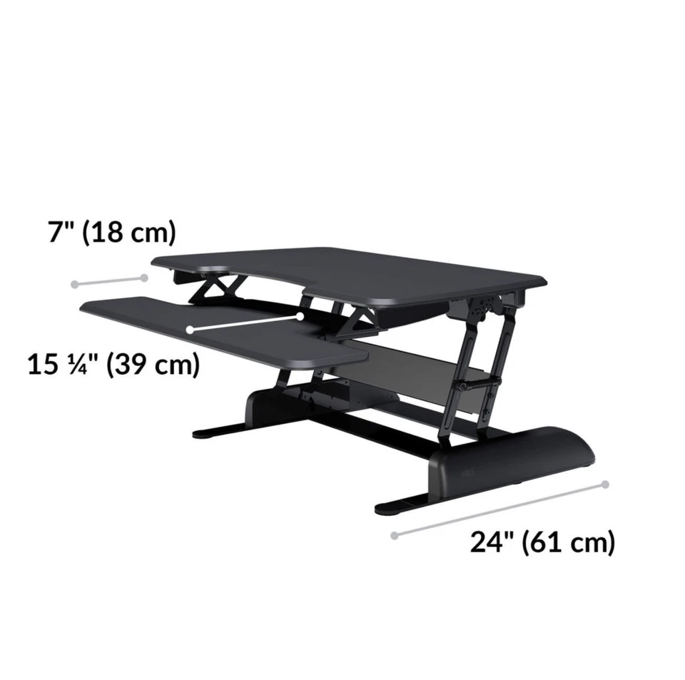 VariDesk Essential 401624 36 Escritorio de Pie Ajustable en Altura Negro Nuevo Foto 4 de 4