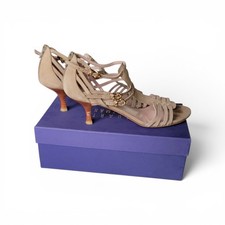 Vintage Stuart Weitzman Tan Nubuc Hurrachtee Sandals. Size N9.5.