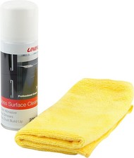 UNIKA Gloss Surface Cleaner & Microfibre Cloth Twin Pack - Streak-Free Finish
