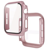 Bizon Case+Glass Uhr Apple Watch Se 3 / Se 2 / Se / 6 / 5 / 4 44Mm RoséGold