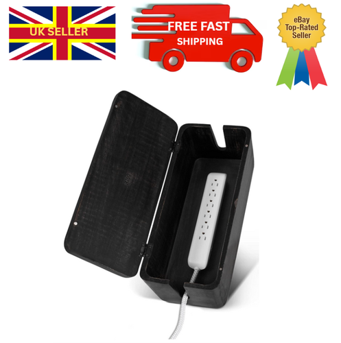 Cable Management Box – Large Extension Cable Box for Desk, Home or Office - 第 5/9 張圖片