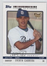 2009 Topps Ticket To Stardom Blue 92/99 Everth Cabrera #218 0a6