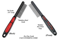 Pro Pet GROOMING EXTRA-FINE TOOTH PIN FACE FINISHING FLEA COMB EYE Ear Cat Dog