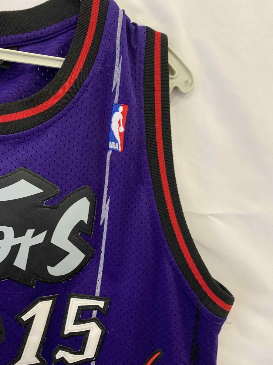 Vtg Nike Toronto Raptors Vince Carter #15 Purple Dinosaur Jersey