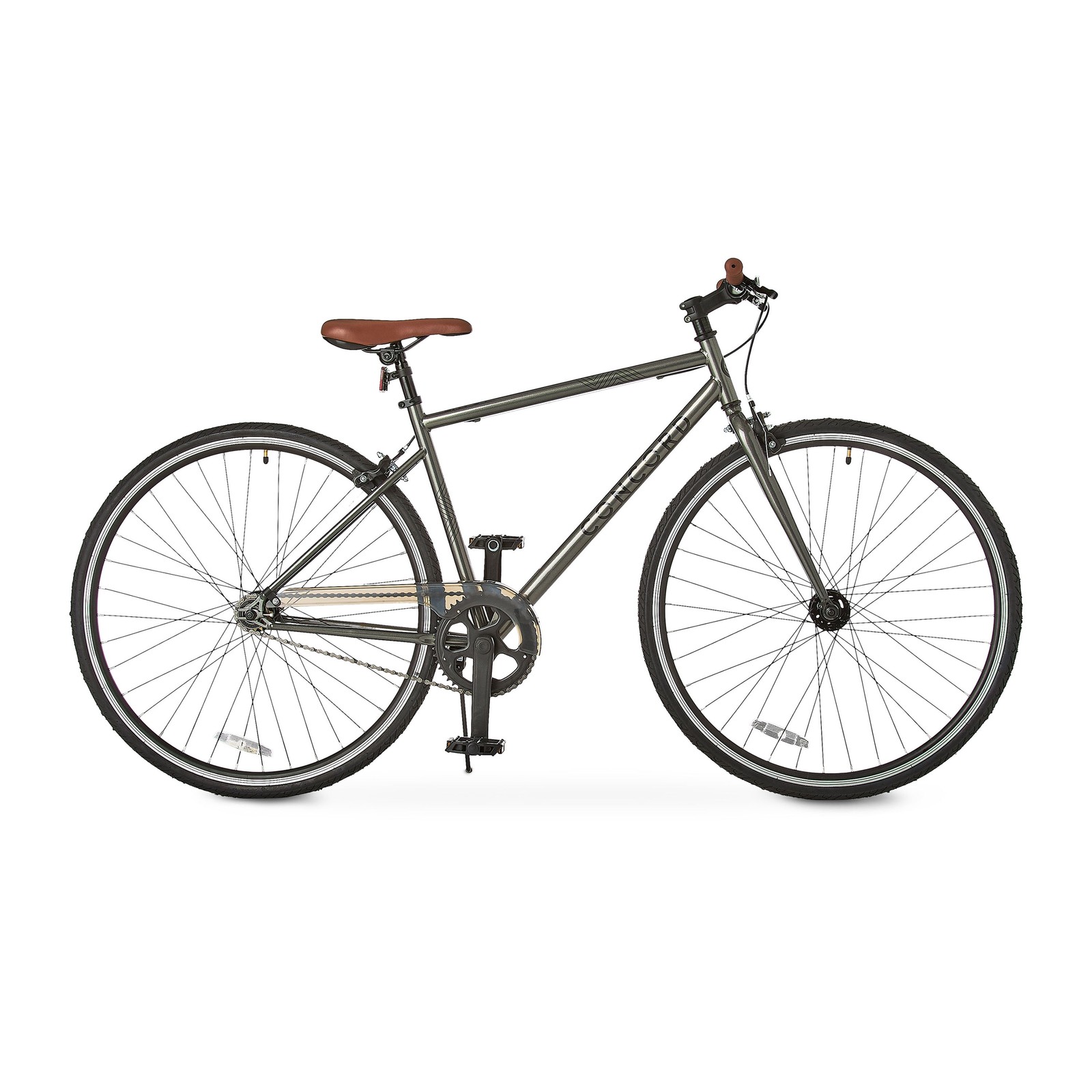 Concord Envoy City Road Bike 700C Wheels Grey Fits Rider 5'4" -6'2" Unisex Adult