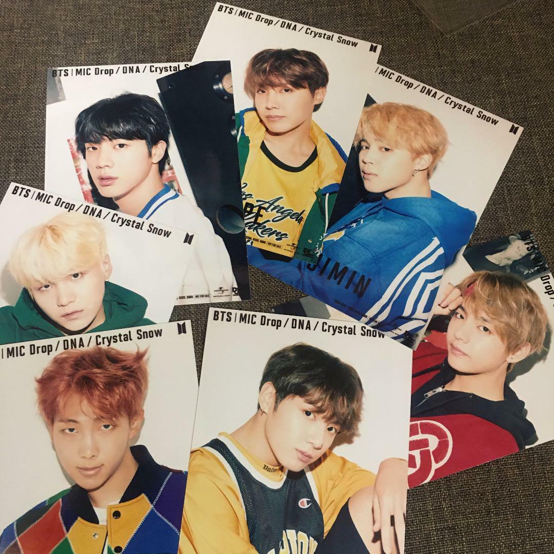 BTS MIC Drop DNA Crystal Snow CD 4 Type Set Official Photo
