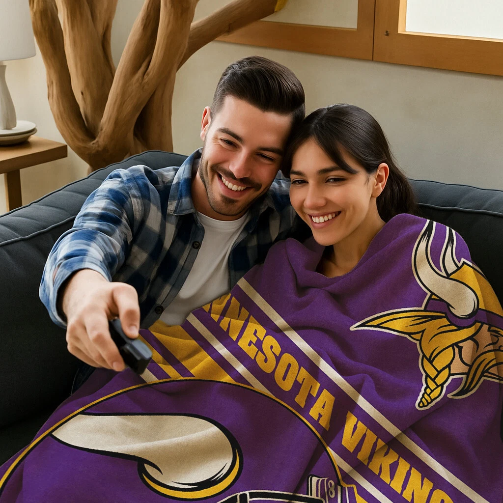 Minnesota Vikings football Fleece Blanket