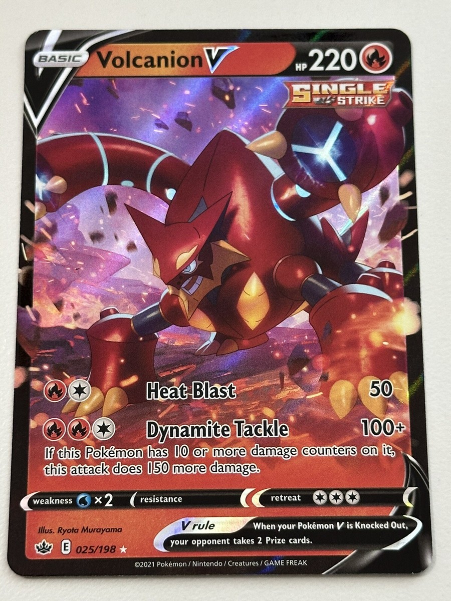Pokemon TCG - Volcanion V - 025/198 - Ultra Holo Rare - Chilling Reign Pokemon TCG - Volcanion V - 025/198 - Ultra Holo Rare - Chilling Reign