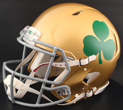 NOTRE DAME FIGHTING IRISH NCAA Riddell SPEED Full Size Replica Football Helmet E - Foto 10