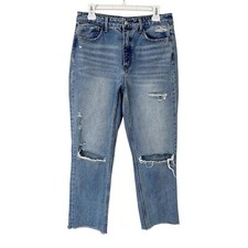 Vervet Super High Rise Beverly Slim Straight Jeans Womens Size 29 Ankle Crop