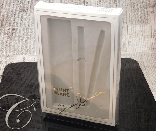 Montblanc Embalaje Linea Bianca 2 Instrumentos Escritura Y Estuche | eBay