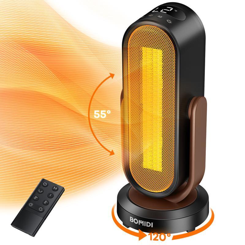 Space Heater, 1500W Portable Heater with ECO, PTC Ceramic Electric Heater-image