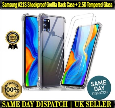 Samsung A21S Shockproof Protective Gorilla Clear Back Case Cover