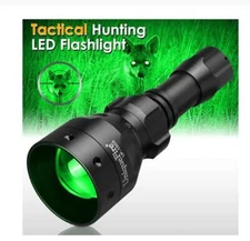 UniqueFire 1503 50mm LENS Zoomable Green Beam Light Hunting LED Flashlight Torch
