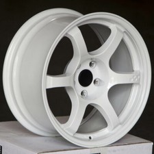 4 CIRCUIT CSF1 17x9 5x114.3 +20  WHITE 57DRWHEELS FITS 240SX G35 350Z CIVIC JDM