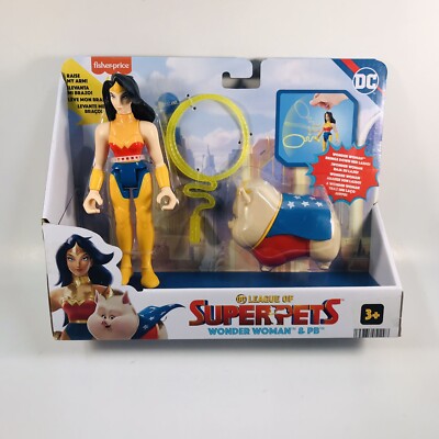 DC Comics League of Super-Pets Wonder Woman & PB Pig Lasso Action