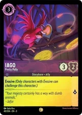 Disney Lorcana Iago Pretty Polly 40/204 Cold Foil Holo Into the Inklands