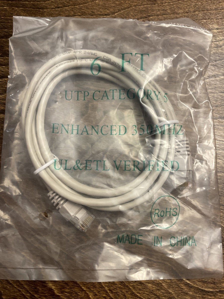 6' UTP Cat 5 cable Enhanced 350 MHZ | eBay