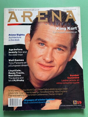ARENA Dec-1989 KURT RUSSELL Iman PJ Proby Matt Dillon Lloyd Cole Randy Travis UK