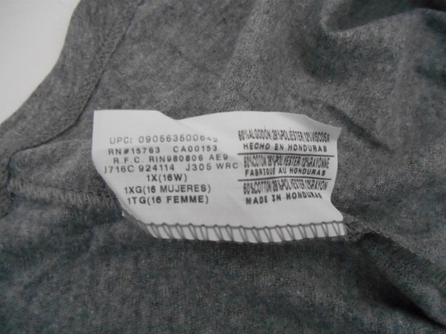 New w/o Tags~JMS~Sz Med & XL*~Black w/Teal or Gray Heather L/Sleeve Shirt/Top - Picture 3 of 8