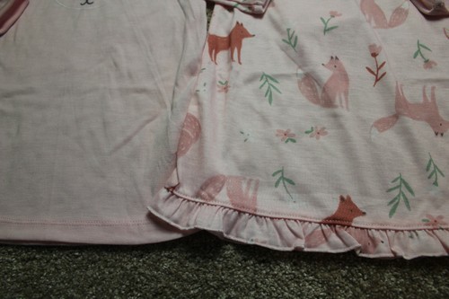 Carters Pajamas Toddler Girls Pink Fox Nightgown Set Long-Sleeved 2-3 yrs NWT - Bild 5 von 5