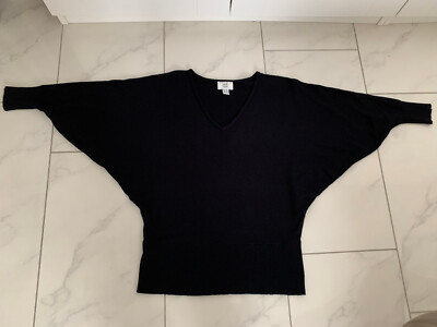 Elegant black women's sweater by ''Alba Moda'' with batwing sleeves size 40-excellent!!!