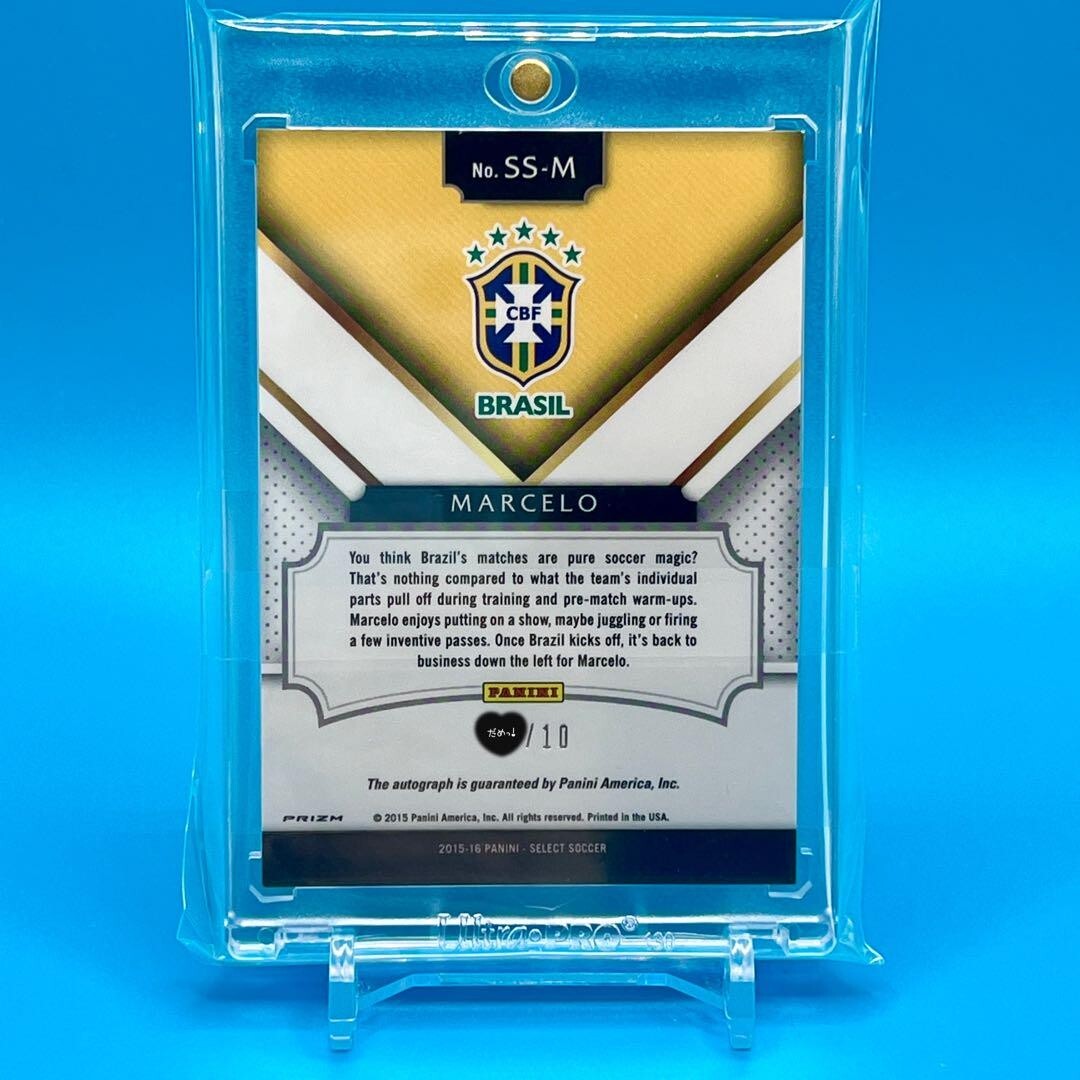 15-16シーズン　マルセロ 2015-16 Panini Select Marcelo Auto /10 SSP Gold Prizm Brazil