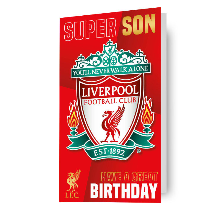 Son Birthday Card Liverpool Football Club LFC Birthday Card Includes Envelope